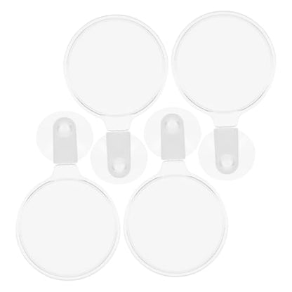 4pcs Acrylic Magnifier with Suction Cups for Fish Tank Observation High Definition Magnifying Lens for Micro Landscapes and Spiders for Easy Viewing and Details
