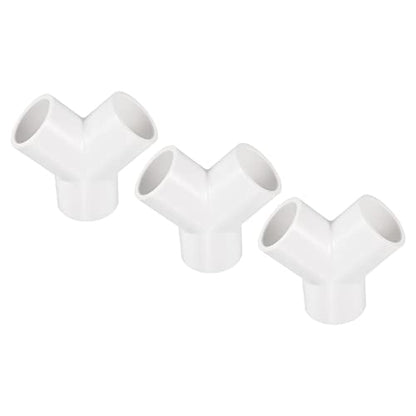PATIKIL 20mm PVC Pipe Fittings, 3 Pack 3 Way Y Shape Water Tubing Joint Connectors Adapters Union for Garden Irrigation Home Aquarium - size: 20mm