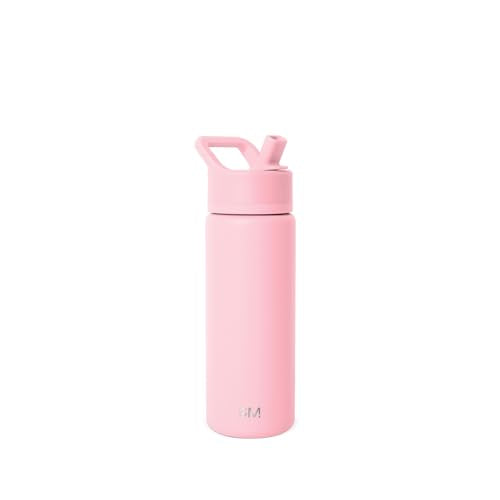 Simple Modern Insulated Water Bottle with Straw | 18oz | Pink | Summit Stainless Steel Water Bottles, Metal Cup | Leak Proof for School, Gym, Travel, Sports | Blush - color: -Blush, style: 18oz