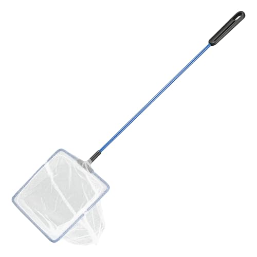 AQUANEAT Aquarium Fish Net, Small Fish Tank Cleaning Net, Food Wastes Skimmer for Small Ponds and Pools - size: 5 inch