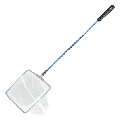 AQUANEAT Aquarium Fish Net, Small Fish Tank Cleaning Net, Food Wastes Skimmer for Small Ponds and Pools - size: 5 inch