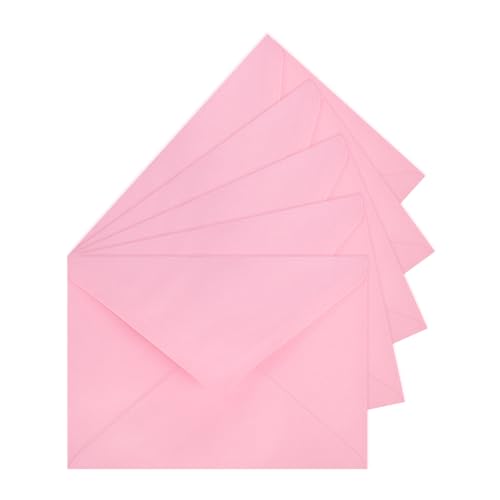 50 Pack 5x7 Pink Envelopes for Invitations, A7 Envelopes Self Seal - color: Pink, size: 5.24x7.24inches(50 Pack)