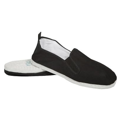 Lees Hi Performance Kung Fu/Tai Chi Shoes - Cotton White Sole - color: Brown, size: 3.5 Narrow Little Kid