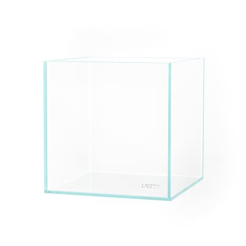 20C Rimless Low-Iron Cube Aquarium, 2 Gal, 7.9x7.9x7.9in | 20x20x20cm; shrimp, betta and nano; 5mm glass - size: 02Gal W7.8×D7.8×H7.8 in(20x20x20cm)