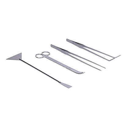 4-in Aluminium Alloy Aquarium Aquascaping Tools Kit for Plant with Ergonomic Design and Options