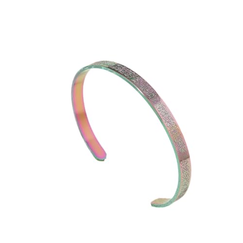 DATOA Islamic Jewelry Gifts for Women Allah Gold Bangles Bracelets Arabic Cuff Bracelet for Women Men Islam Eid Ramadan New Year Gifts - style: Volleyball