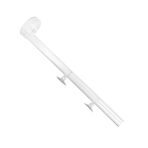 Fish Shrimp Feeding Tube and Tray, Acrylic Clear Aquarium Shrimp Feeding Tube and Dish Set, Fish Feeder Tube Plate Suction Wall Mount, Assembled Shrimp Feeder Tube Tray for Fish Shrimp (15.74 inches)