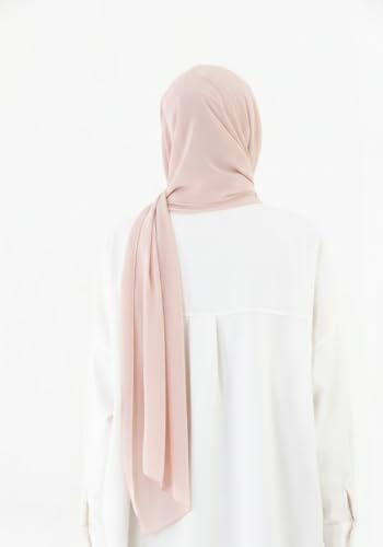 Instant Chiffon Hijab, Ready to wear hijab, modal wrap, Abaya, modern Instant Scarf, Soft breathable scarf - color: Almond