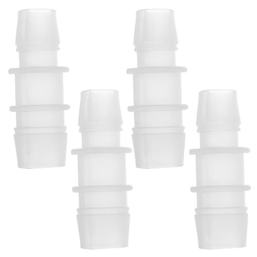 4pcs Plastic Hose Barb Fitting 5/8" to 1/2" Barbed Splicer Mender Joint Adapter Aquarium Clear - size: 5/8"-1/2"