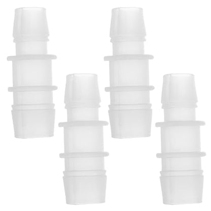 4pcs Plastic Hose Barb Fitting 5/8" to 1/2" Barbed Splicer Mender Joint Adapter Aquarium Clear - size: 5/8"-1/2"
