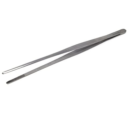 A2Z-Aquascaping Maintenance Tools Accessories,Anti-Rust Stainless Steel Tweezers Scissors Spatula for Aquarium Tank Clean, Fish Tank, Bonsai, Algae Scrapers (12" Serrated Tweezers - Straight) - size: 12" Serrated Tweezers - Straight