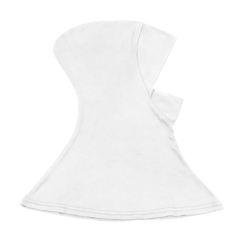 Solid Women Muslin Head Scarf Plain Under Scarf Turban Cap Flexible Viscose Neck Collar Bonnet Chic Wear For Gym Ramadan - color: White