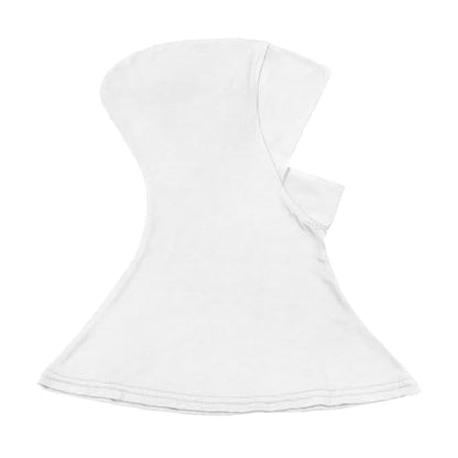 Solid Women Muslin Head Scarf Plain Under Scarf Turban Cap Flexible Viscose Neck Collar Bonnet Chic Wear For Gym Ramadan - color: White