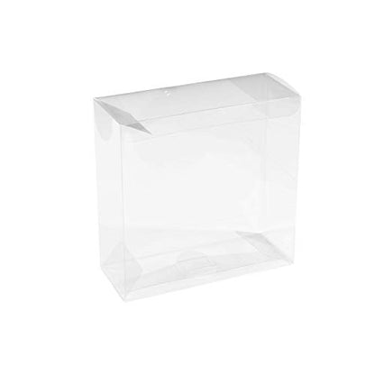 Hammont Clear PET Plastic Storage Boxes - Transparent Gift Boxes, Empty Containers Packing Box for Party Favors Ideal for Cookies, Ornament, Gifts, Wedding, Birthday and Parties - 6"x6"x2.5" (8 Pack) - size: 6"x6"x2.5"