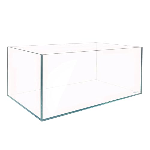 Allcolor Artisan Grade Ultra Clear Rimless Aquarium Tank (34Gal) | Low Iron Glass Fish Tank for Professional Aquascaping and Planted Layouts, 6-60 Gallons (34Gal - Anti-Jumping net) - size: 34Gal 35.4"L×15.7"W×15.7"H