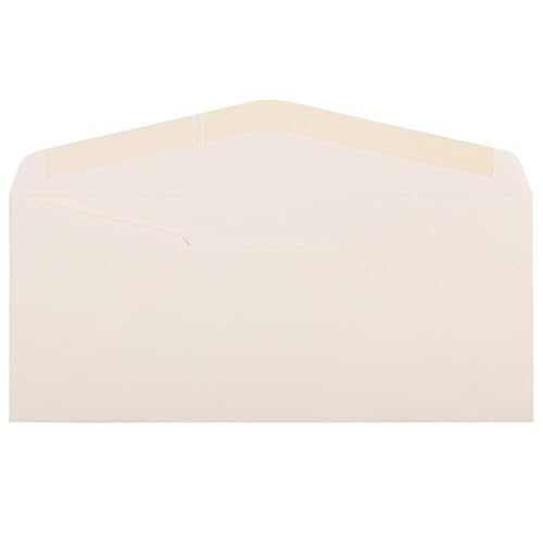 LUXPaper #10 Classic Linen Business Envelopes | 4 1/8" x 9 1/2" | Natural White | 70lb. Text | 50 Qty - color: 70lb. Classic Linen Natural White, size: 50 Qty.