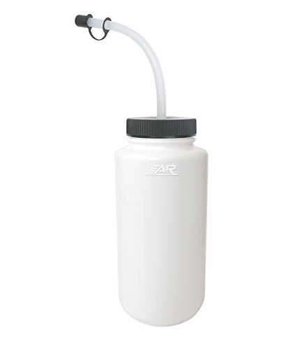 A&R Sports Water Bottle - color: WHITE, style: CURVED STRAW