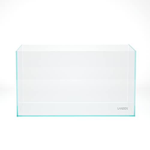 90P 55 Gallon Rimless Low Iron Aquarium Tank,W35.4×D19.7×H19.7 in(90x50x50cm) 10mm Thickness with Black Nano Foam Leveling mat Included - size: 55Gal W35.4×D19.7×H19.7 in(90x50x50cm)