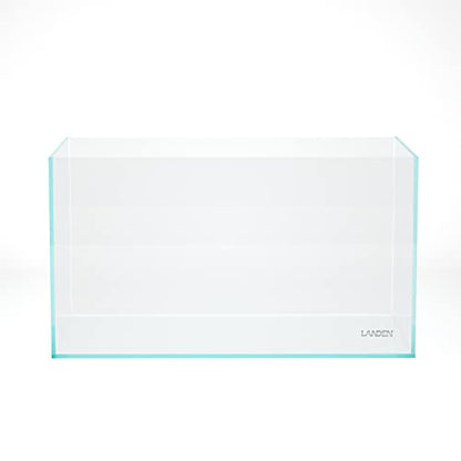 90P 55 Gallon Rimless Low Iron Aquarium Tank,W35.4×D19.7×H19.7 in(90x50x50cm) 10mm Thickness with Black Nano Foam Leveling mat Included - size: 55Gal W35.4×D19.7×H19.7 in(90x50x50cm)