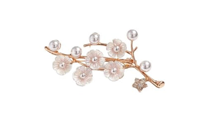 Flower pearl Brooch Pin