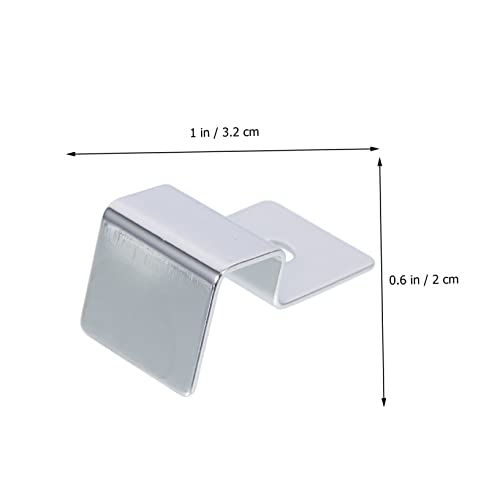 TEHAUX 4pcs Stainless Steel Aquarium Lid Holders Fish Tank Cover Support Brackets for Glass Sturdy and Practical Fish Tank Accessories