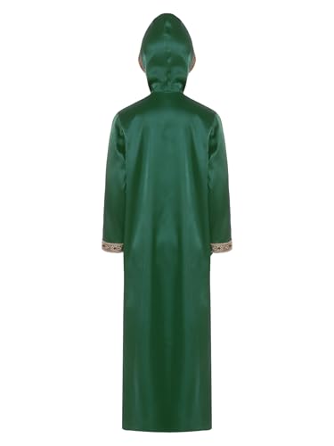 Kids Boys Thobe Muslim Prayer Clothes Saudi Dubai Robe Kaftan Zipper Dishdasha Islamic Eid Ramadan Outfits - color: Lake Blue, size: 12