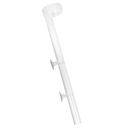 Fish Shrimp Feeding Tube and Tray, Acrylic Clear Aquarium Shrimp Feeding Tube and Dish Set, Fish Feeder Tube Plate Suction Wall Mount, Assembled Shrimp Feeder Tube Tray for Fish Shrimp (15.74 inches)
