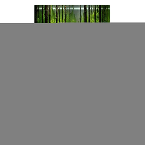 TITA-DONG Fish Tank Background, Forest Tank Aquarium Poster, Aquarium Background Picture, PVC Adhesive Underwater Forest Tank Background Poster Backdrop Decoration Paper(61 * 30cm) - size: 61*30cm