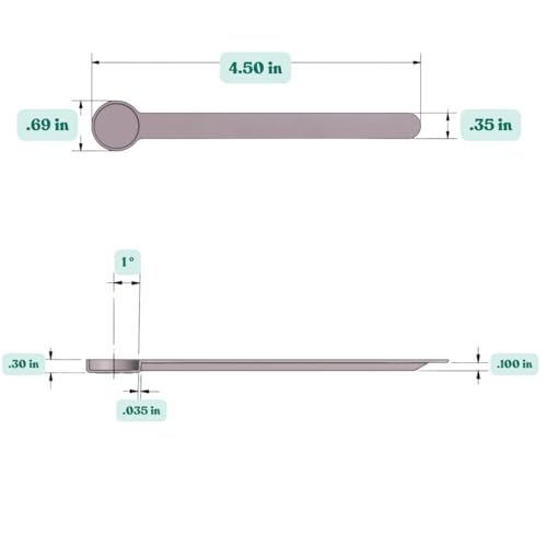 1/4 Teaspoon (1.25 mL) Long Handle Plastic Measuring Spoon for Coffee, Protein Powder, Pet Food, Spices, Grains, Dry Goods – Food-Grade BPA-Free (Pack of 1) - size: 1.25 mL | 1/4 Teaspoon