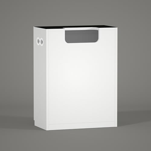Aquarium Wooden Stand and Cabinet for up to 16 Gal Tank, Fish Reptile Sea Salt WaterTank Stand, Nano Foam Leveling Mat Included, W23.6xD11.8xH31.5 in, Wooden Matte White Painted(Stand Only) - color: White, size: W23.6xD11.8xH31.5in(60x30x80cm)