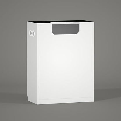 Aquarium Wooden Stand and Cabinet for up to 16 Gal Tank, Fish Reptile Sea Salt WaterTank Stand, Nano Foam Leveling Mat Included, W23.6xD11.8xH31.5 in, Wooden Matte White Painted(Stand Only) - color: White, size: W23.6xD11.8xH31.5in(60x30x80cm)