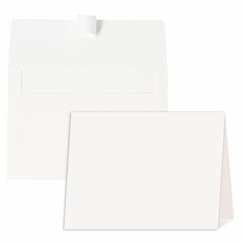 30 Sets A7 Cards & Envelopes 5x7, Cream White Folded Cards for Bridal RSVP - color: Cream White, size: 30 Pack A7 (5.31x7.28in) Cards and Envelopes