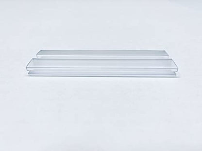 Heavy Duty Piano Hinge 3/16" (4.5mm) or 1/8" (3mm) 6 inch, 1 Piece - Durable PVC Plastic Hinges, Secure Plexiglass Connectors, Easy Assembly Golf Cart Windshield Hinge, Drum Shield, Acrylic Hinges - color: Fits 1/8" - 3/16" (3mm-4.5mm) Thick material, siz