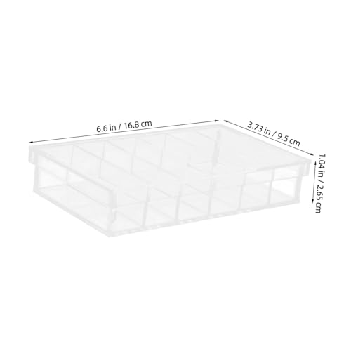 NUOBESTY Acrylic Incubator Box with Lid 6-Compartment Fish Egg Breeding Chamber Aquarium Breeder Box for Laboratory Research and Specimen Observation