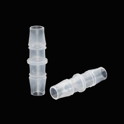 PATIKIL 3/8" x 3/8" Plastic Hose Barb Fitting, 5 Pcs Thru-Bulk Pipe Connectors Barbed Splicer Mender Joint Adapter Union for Aquarium Fuel Gas Liquid Air - size: 3/8" x 3/8"