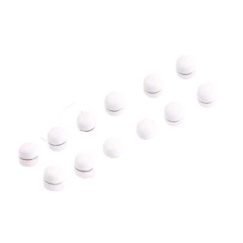 12pcs Magnetic Buttons For Clothing,hijab Magnetic Pins Multi-Purpose Pinless Fasteners For Muslim Wedding Gift Women - color: B-white