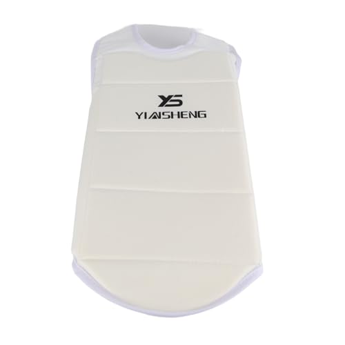 Karate Chest Guard, Unisex Highly Elastic Taekwondo Chest Guard Boxing Breast Protector Vest for Adult Child(M)