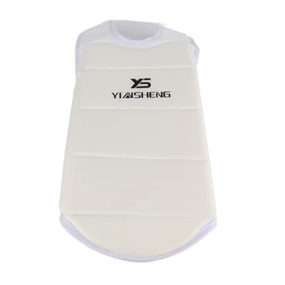 Karate Chest Guard, Unisex Highly Elastic Taekwondo Chest Guard Boxing Breast Protector Vest for Adult Child(M)