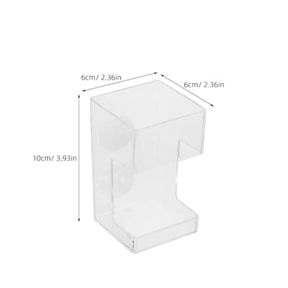 Mipcase Automatic Fish Feeder Tube for Aquarium Tank Acrylic Floating Fish Food Dispenser with Holder Anti-Scattering Sinking Feeding Device for Shrimp Supplies