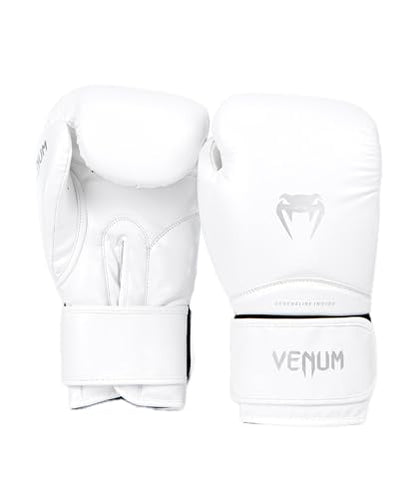 Venum Contender Boxing Gloves - color: White/Silver, size: 14-Ounce, style: Contender 1.5