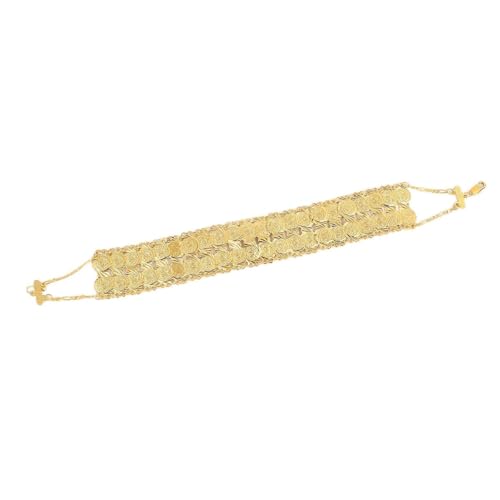 Small Cute Gold Plated Islamic Muslim Arab Money Coins Bracelet for Women Jewelry Bangle - style: Style B