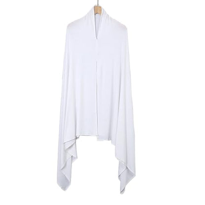 Pre-sewn Instant Hijab Non-slip Scarf for Women Modal Jersey Head Scarf Wrap for Women - color: White2