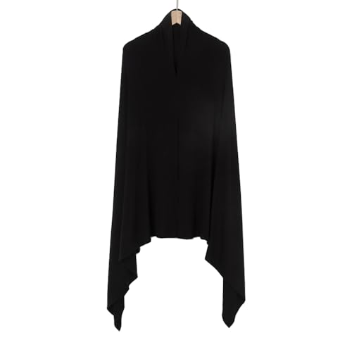 Pre-sewn Instant Hijab Non-slip Scarf for Women Modal Jersey Head Scarf Wrap for Women - color: Black2
