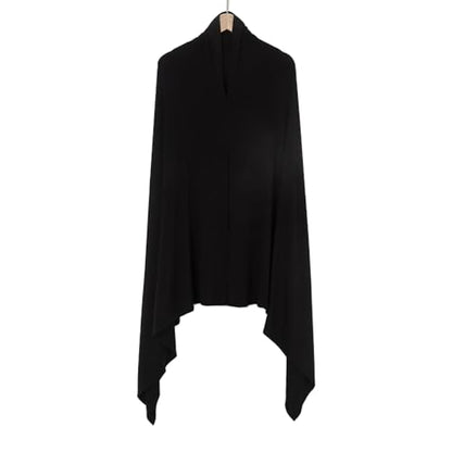 Pre-sewn Instant Hijab Non-slip Scarf for Women Modal Jersey Head Scarf Wrap for Women - color: Black2