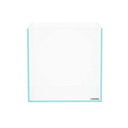 25C Rimless Low-Iron Cube Aquarium, 3.7 Gal, 9.8x9.8x9.8in | 25x25x25cm; shrimp, betta and nano; 5mm glass - size: 3.7Gal W9.84×D9.84×H9.84 in(25x25x25cm)