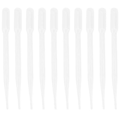 HEMOTON 10pcs Fish Feeding Tubes Manual Suction Pipettes 3ml Long Plastic Shrimp and Coral Feeders for Aquarium Marine Fish Supplies