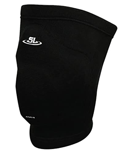 ScrapLife Wrestling | Defender Black Kneepad | Premium Protective Compression Padded Knee Sleeve | Jiu Jitsu MMA (Small/Medium)