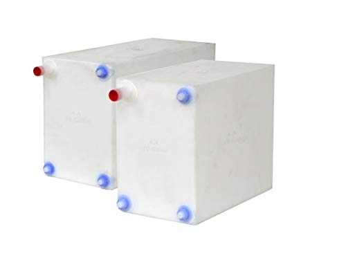 Fresh and Gray Water Holding Tank | Combo Pack | RV Water Holding Tanks | Camper Water Holding Tanks - BPA Free (10 Gallon & 16 Gallon) - size: 10 Gallon & 16 Gallon