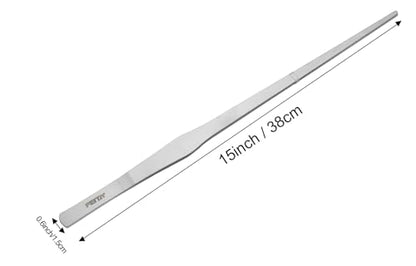 FEITA Extra-Long 15-Inch Tweezer Stainless Steel Straight for Aquarium Fishtank Aquascaping Tools, Mega Reptile Feeding Tongs - style: 15Inch Straight-Tip