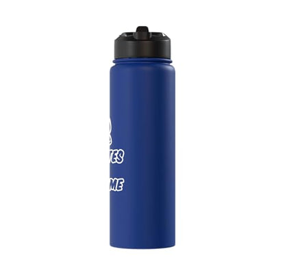 3 Minutes Is A Long Time Boxing Round Timer Training - Stainless Steel Insulated Water Bottle - color: Royal Blue